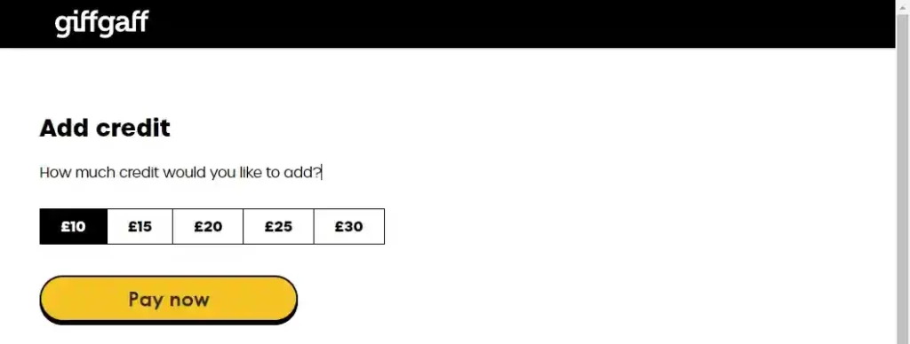 英国手机号giffgaff的申请、激活过程 - 8 giffgaff add credit