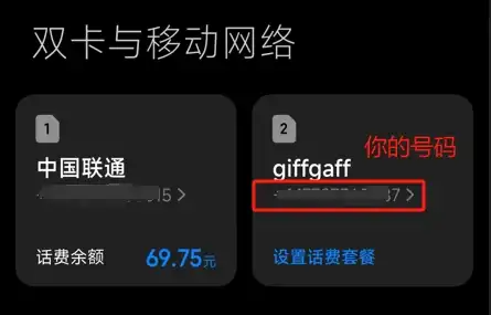 英国手机号giffgaff的申请、激活过程 - 14 giffgaff card